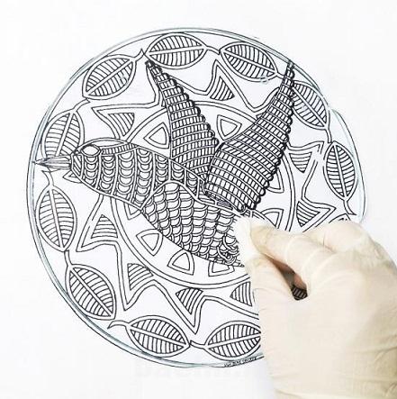 هنر در خانه | آموزش تصويري نوعي ويتراي زيبا و ساده هنر در خانه | آموزش تصويري نوعي ويتراي زيبا و ساده