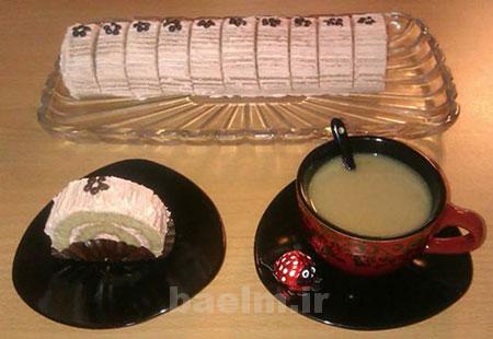 طرز تهیه رولت با طعم نسکافه,نحوه پخت رولت با طعم نسکافه طرز تهیه رولت با طعم نسکافه,نحوه پخت رولت با طعم نسکافه
