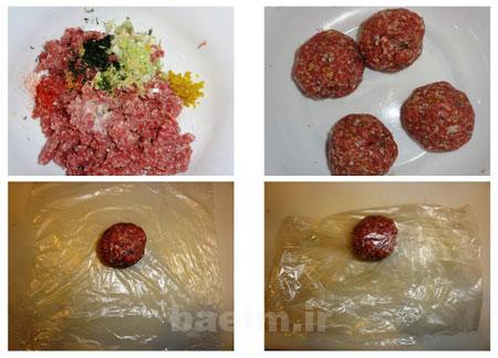 طرز تهیه چیزبرگر,طرز تهیه چیز برگر با سس