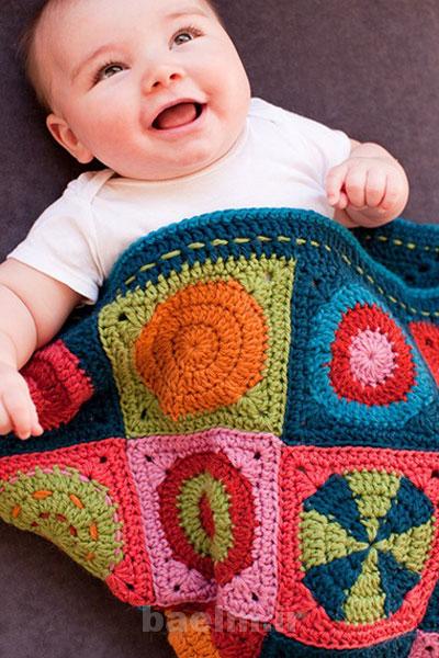 مدل پتو بچه گانه,مدل پتو بافتنی