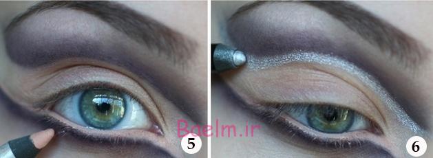 halloween-makeup-ideas-tutorial-silver-purple-eyeliner3