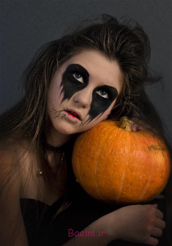 halloween makeup women black eyes crow halloween eye makeup women black eyes crow