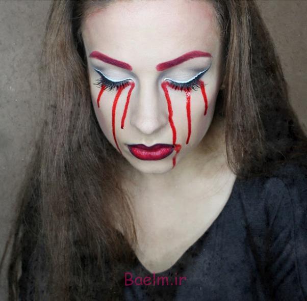 halloween makeup women bloody tears scary scary halloween makeup women bloody tears