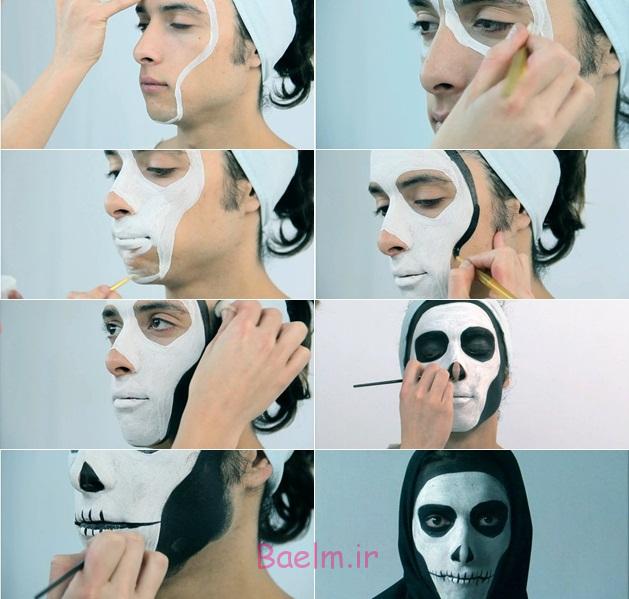 halloween make-up tutorial men skull face step by step halloween makeup tutorial men skull face step by step
