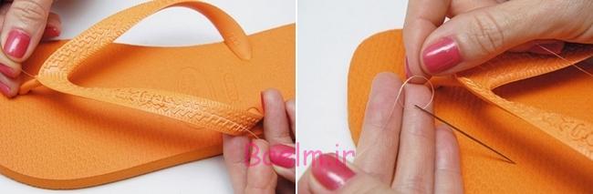 handmade-flip-flops-decorations-orange-black-gold1