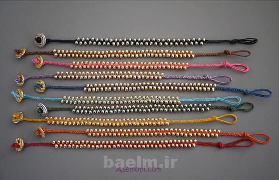 making bracelets with beads 10 آموزش ساخت دستبند با مهره