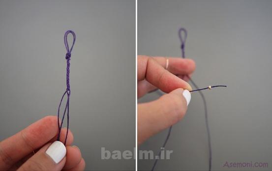 making bracelets with beads 4 آموزش ساخت دستبند با مهره