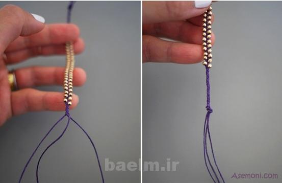 آموزش تصویری | طرز ساخت دستبند با مهره(بسیار ساده اما زیبا)