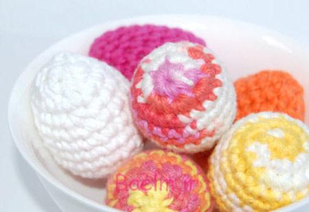 تزئین تخم مرغ عید با کاموا