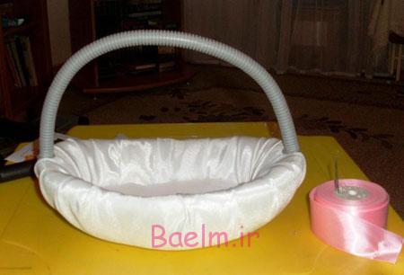 تزئین سبد هدیه,نحوه تزئین سبد هدیه
