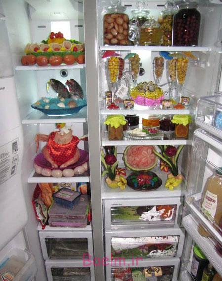 تزیین یخچال عروس,نحوه تزیین یخچال عروس