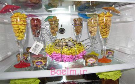 تزیین یخچال عروس,نحوه تزیین یخچال عروس