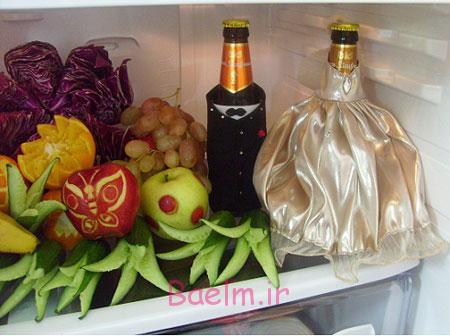 عقد و عروسي | جديدترين مدلهاي تزئين يخچال عروس