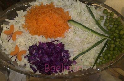 تزیین سالاد,تزیینات سالاد فصل