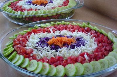 تزیین سالاد,تزیینات سالاد فصل