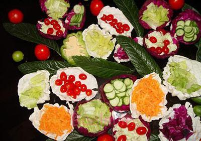 تزیین سالاد,تزیینات سالاد فصل