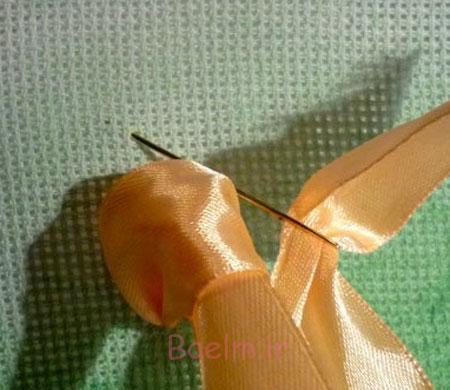 دوخت گل روبانی, دوخت گل روبانی لاله دوخت گل روبانی, دوخت گل روبانی لاله