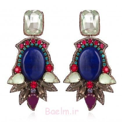 عکسهای شیک | مدل های جدید از گوشواره های آویز سلطنتی و مجلسی