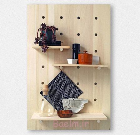 درست کردن طاقچه و بورد چوبی ساده و زیبا٬برای استفاده در آشپزخانه