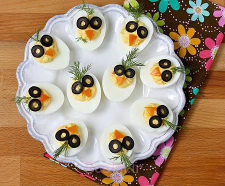 تزیین تخم مرغ صبحانه،تزیین تخم مرغ آبپز تزیین صبحانه کودکان, تزیین تخم مرغ برای بچه ها