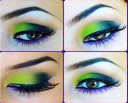 آرایش چشم سبز