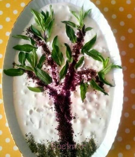 ایده هایی بسیار جالب برای تزئین ماست و خیار | تزیین سفره افطار