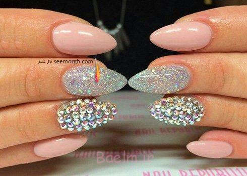 مدل های زیبای طراحی ناخن به رنگ سال 95 / 2016 مدل طراحی ناخن با رنگ صورتی برای سال 2016 - مدل شماره 5