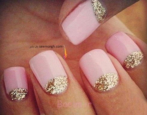 مدل های زیبای طراحی ناخن به رنگ سال 95 / 2016 مدل طراحی ناخن با رنگ صورتی برای سال 2016 - مدل شماره 6