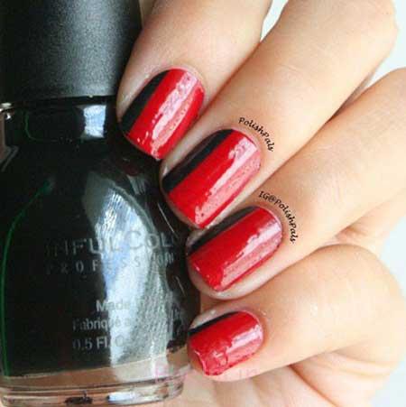 طراحی ناخن مینیمال،طرح های مینیمالیست طراحی ناخن ساده