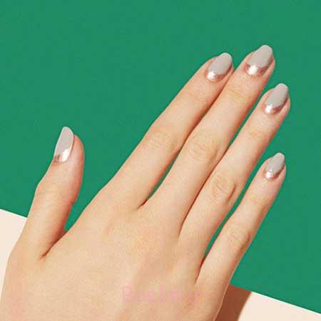 طراحی ناخن مینیمال،طرح های مینیمالیست طراحی ناخن ساده