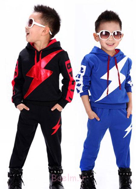 مدل سویشرت،شیک ترین لباس های بچه گانه ست سویشرت و شلوار بچه گانه,سویشرت های پسرانه