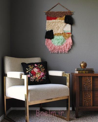 آموزش تصویری درست کردن یک آویز زیبا برای تزئین دیوار اتاق