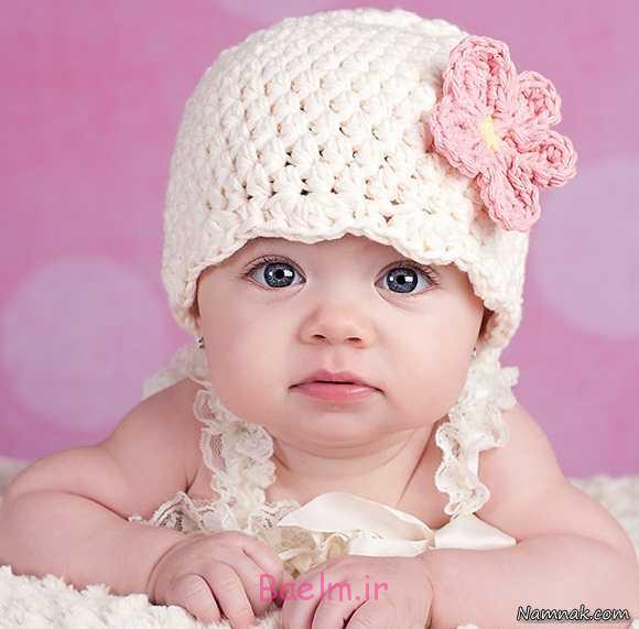 مدل هاي كلاه بافتني نوزاد | قلاب بافي