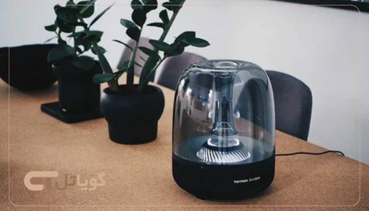 راهنمای انتخاب بهترین اسپیکرهای خانگی اسپیکر بلوتوثی هارمن کاردن Aura Studio 4