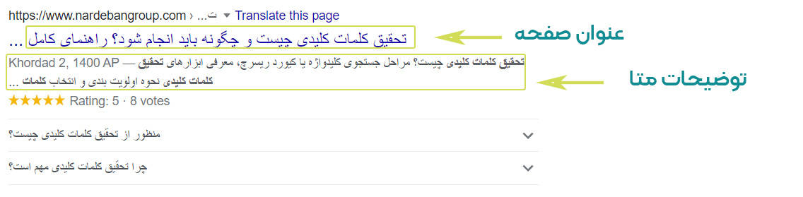 سئو داخلی چیست؟ آموزش جامع سئوی داخلی توضیحات متا از فاکتورهای رتبه دهی در گوگل نیستند