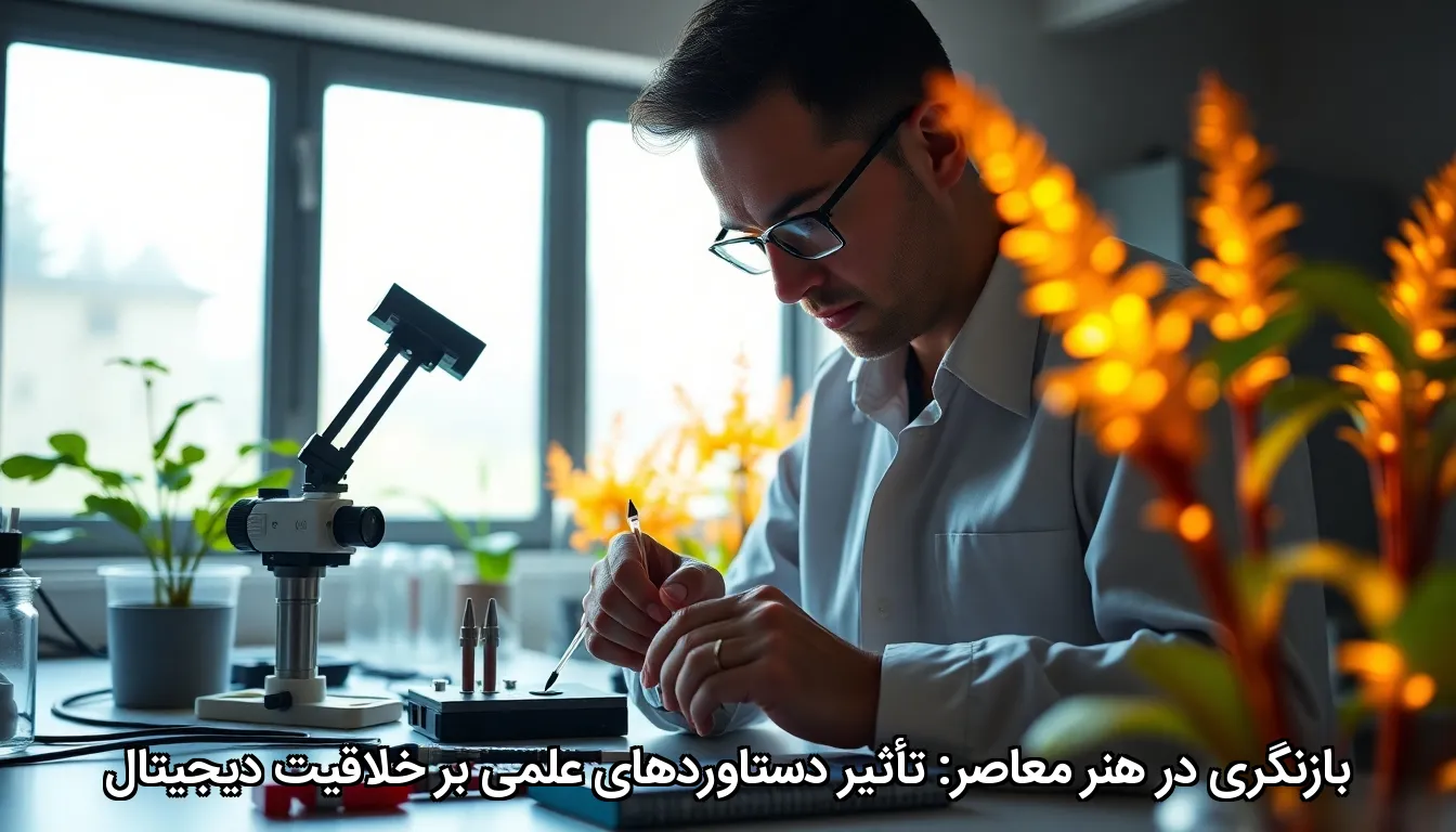 بازنگری در هنر معاصر: تأثیر دستاوردهای علمی بر خلاقیت دیجیتال