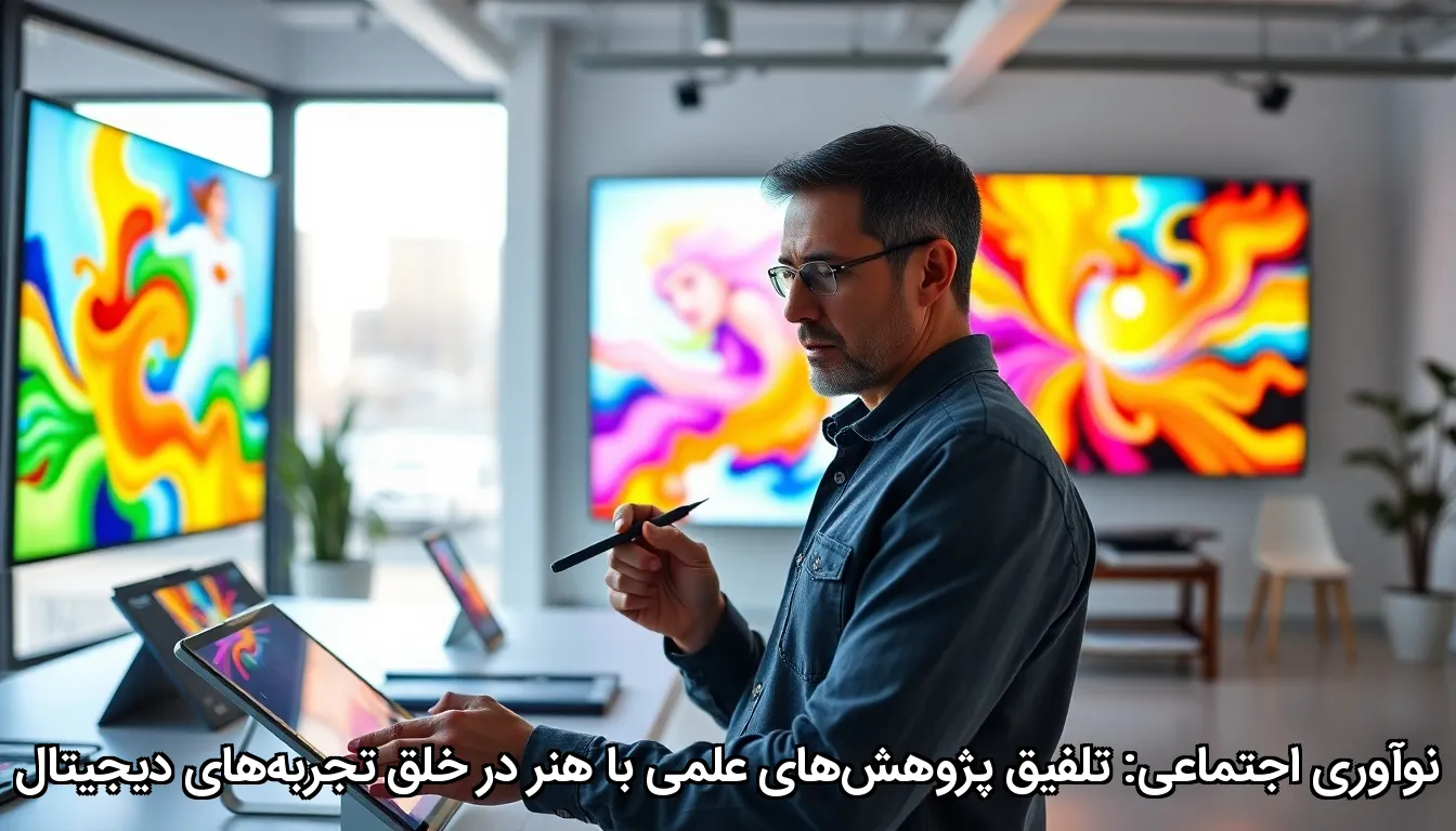 نوآوری اجتماعی: تلفیق پژوهش‌های علمی با هنر در خلق تجربه‌های دیجیتال