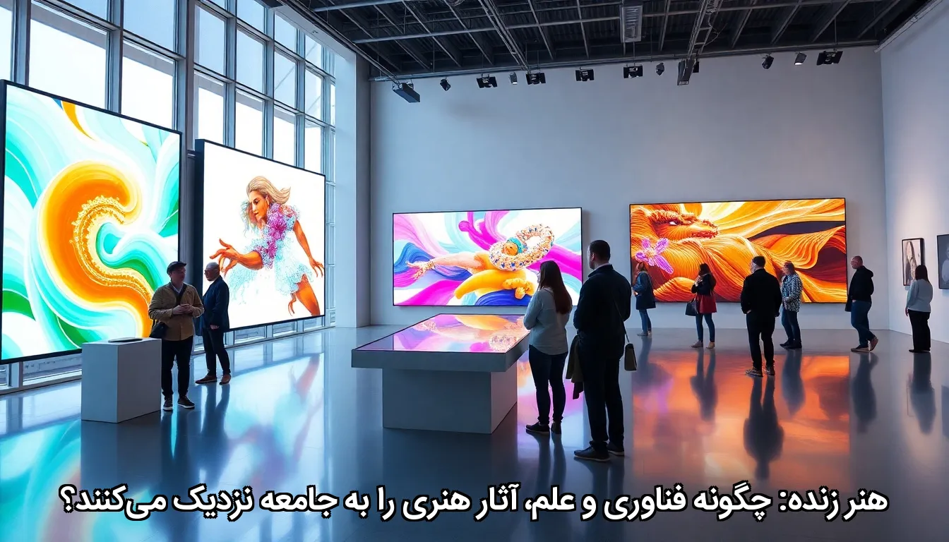 هنر زنده: چگونه فناوری و علم، آثار هنری را به جامعه نزدیک می‌کنند؟