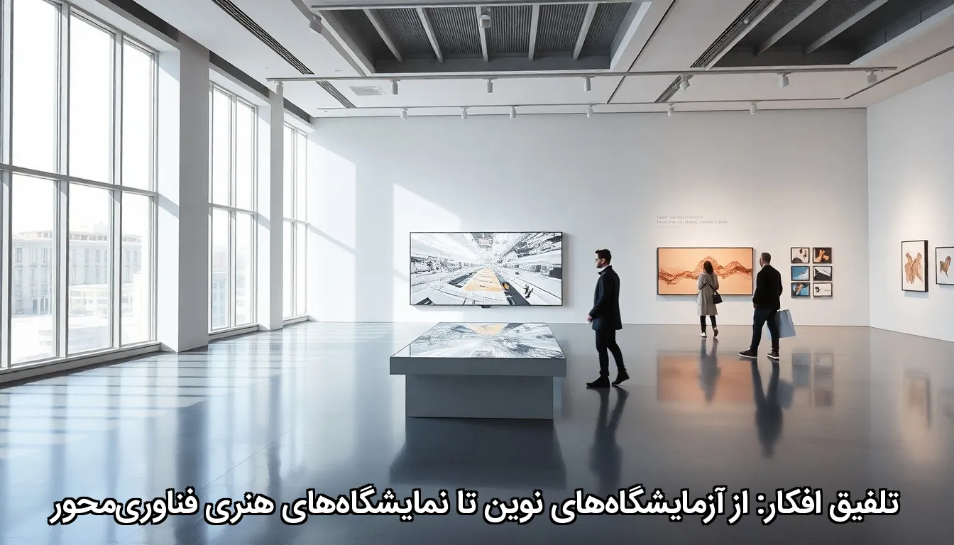 تلفیق افکار: از آزمایشگاه‌های نوین تا نمایشگاه‌های هنری فناوری‌محور