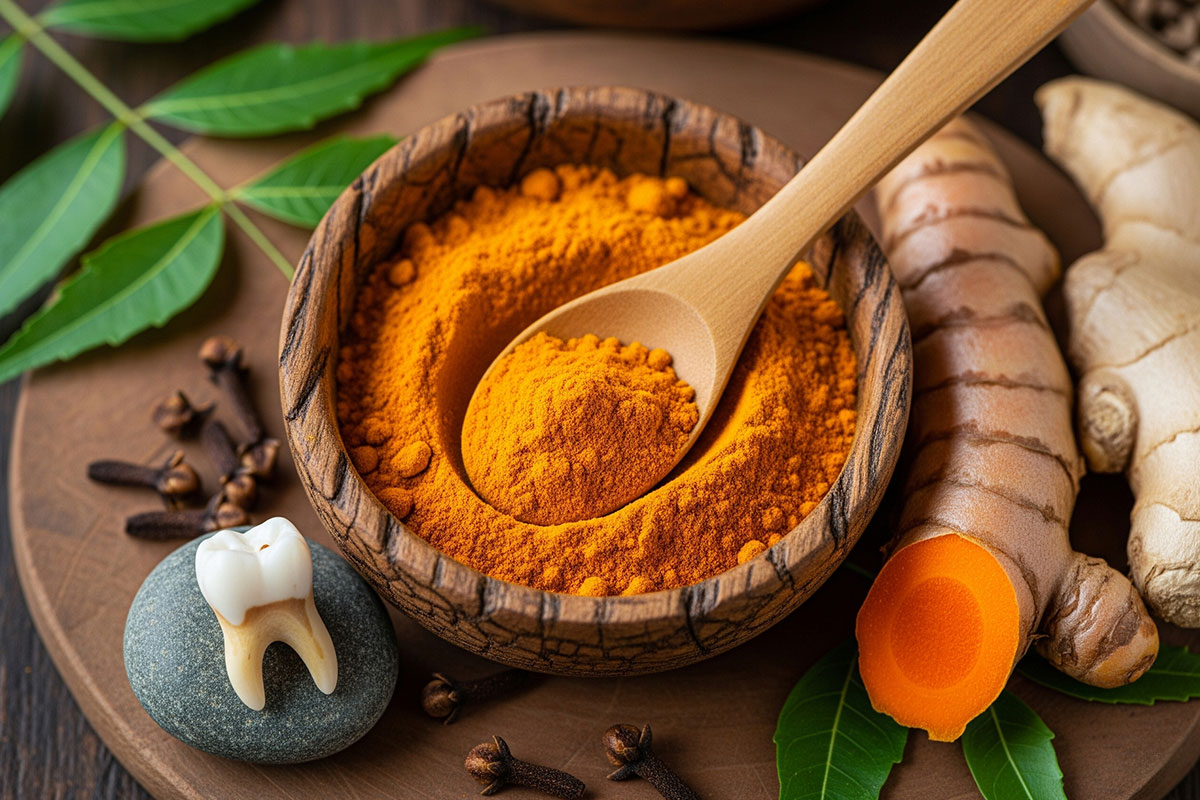 زردچوبه عفونت دندان را بهبود می‌دهد؟