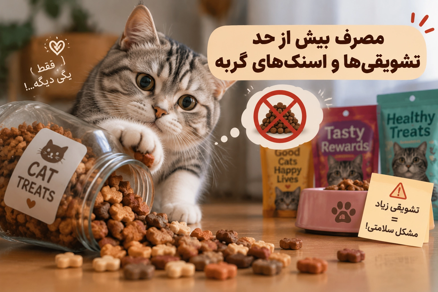مصرف بیش از حد تشویقی و اسنگ های گربه